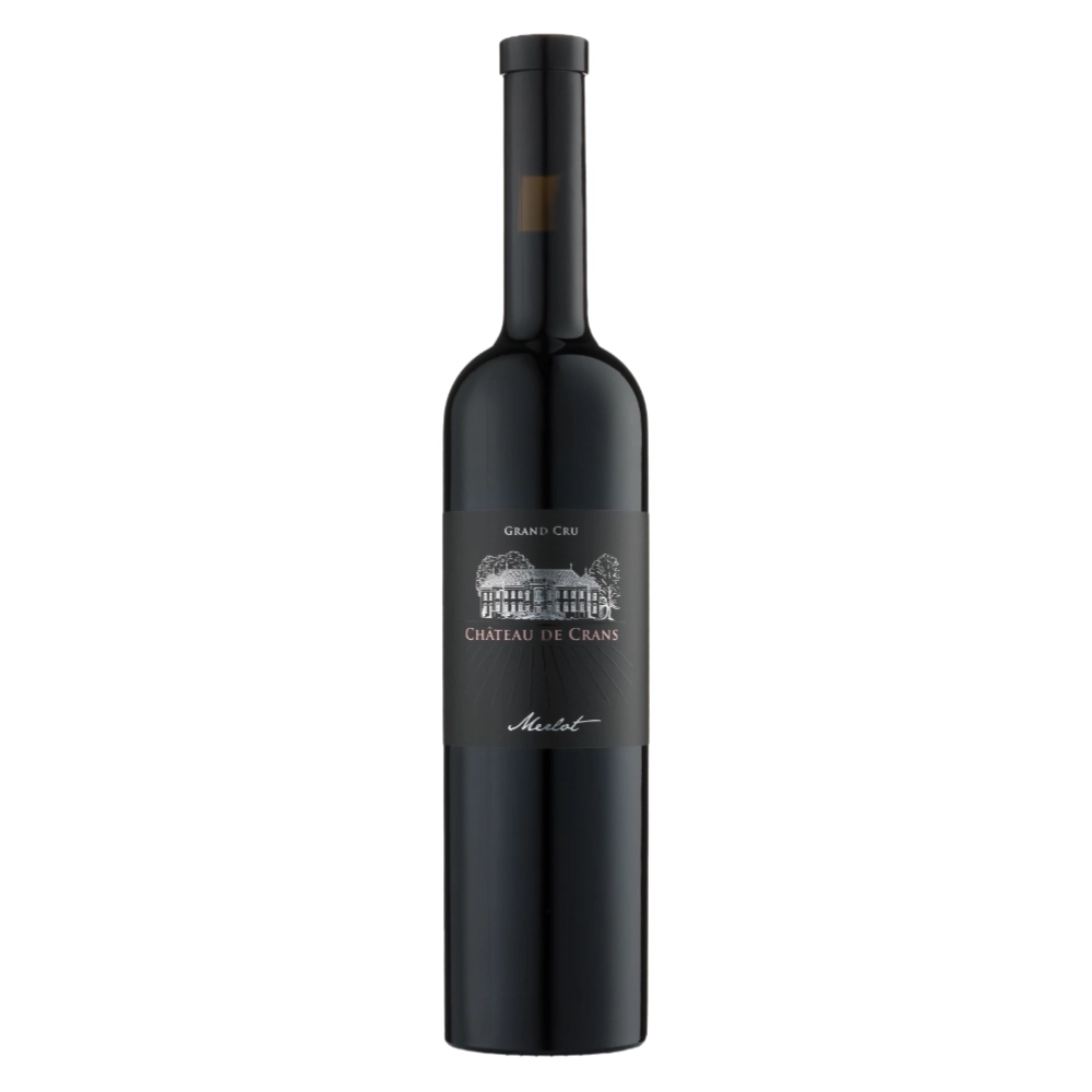 Merlot bio AOC La Côte du Château de Crans, vin rouge suisse en bouteille 75 cl